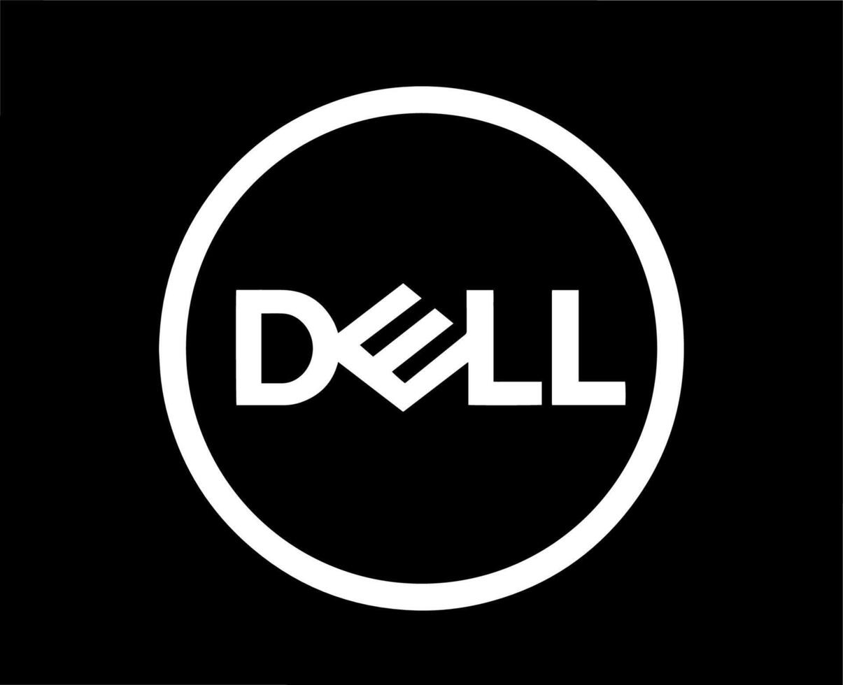dell-logo-brand-computer-symbol-white-design-usa-laptop-illustration-with-black-background-free-vector